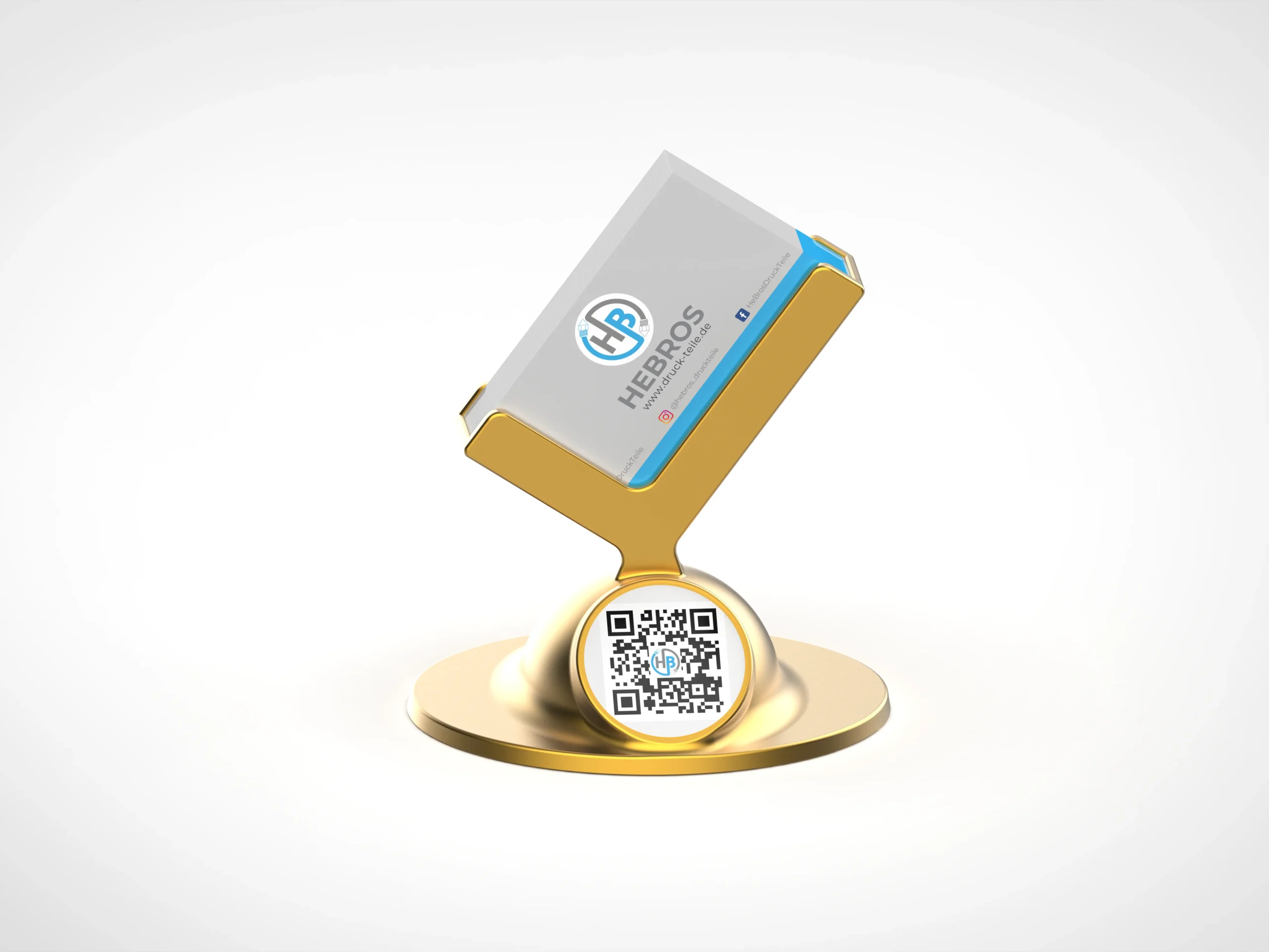 Visitenkartenhalter mit QR-Code